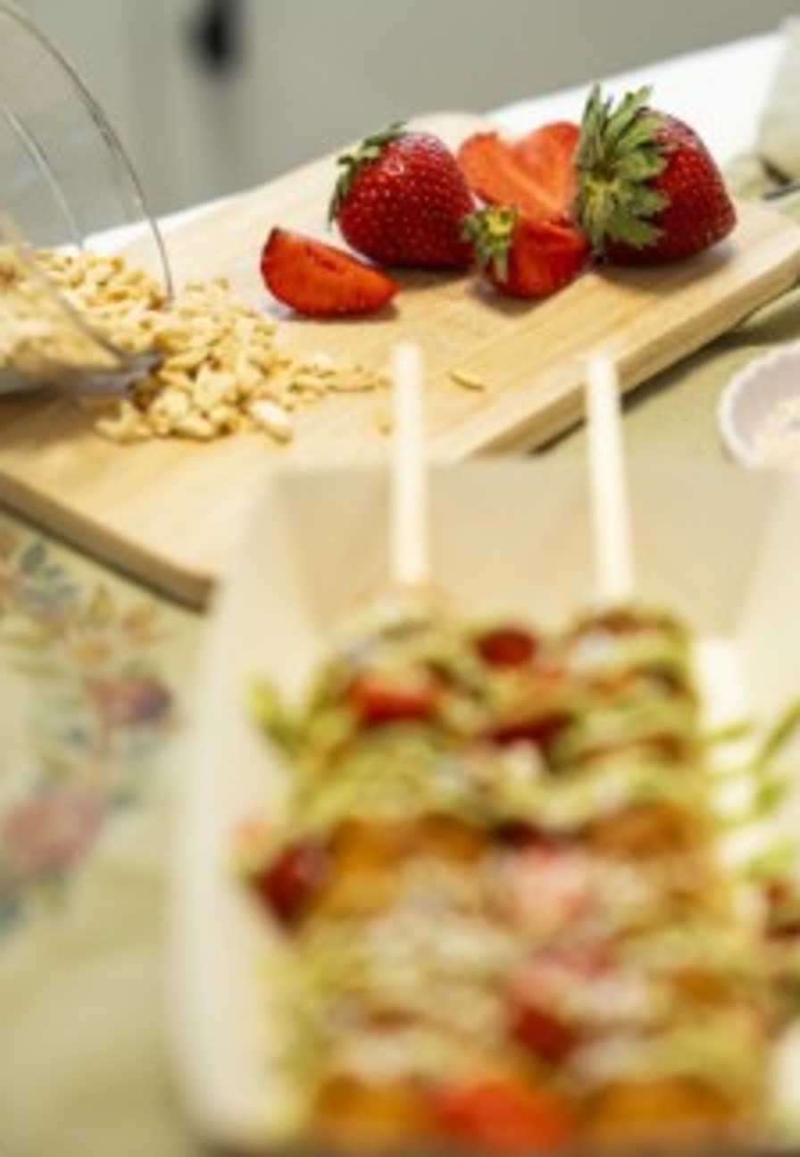 Waffelvariation mit Toppings